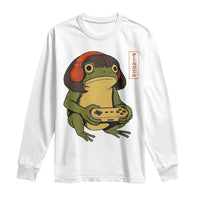 Funny Frog Bob Haircut Gamer Meme Long Sleeve Shirt Game Lover - Wonder Print Shop