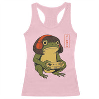 Funny Frog Bob Haircut Gamer Meme Racerback Tank Top Game Lover - Wonder Print Shop