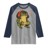 Funny Frog Bob Haircut Gamer Meme Raglan Shirt Game Lover - Wonder Print Shop