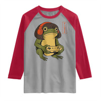 Funny Frog Bob Haircut Gamer Meme Raglan Shirt Game Lover - Wonder Print Shop