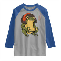 Funny Frog Bob Haircut Gamer Meme Raglan Shirt Game Lover - Wonder Print Shop
