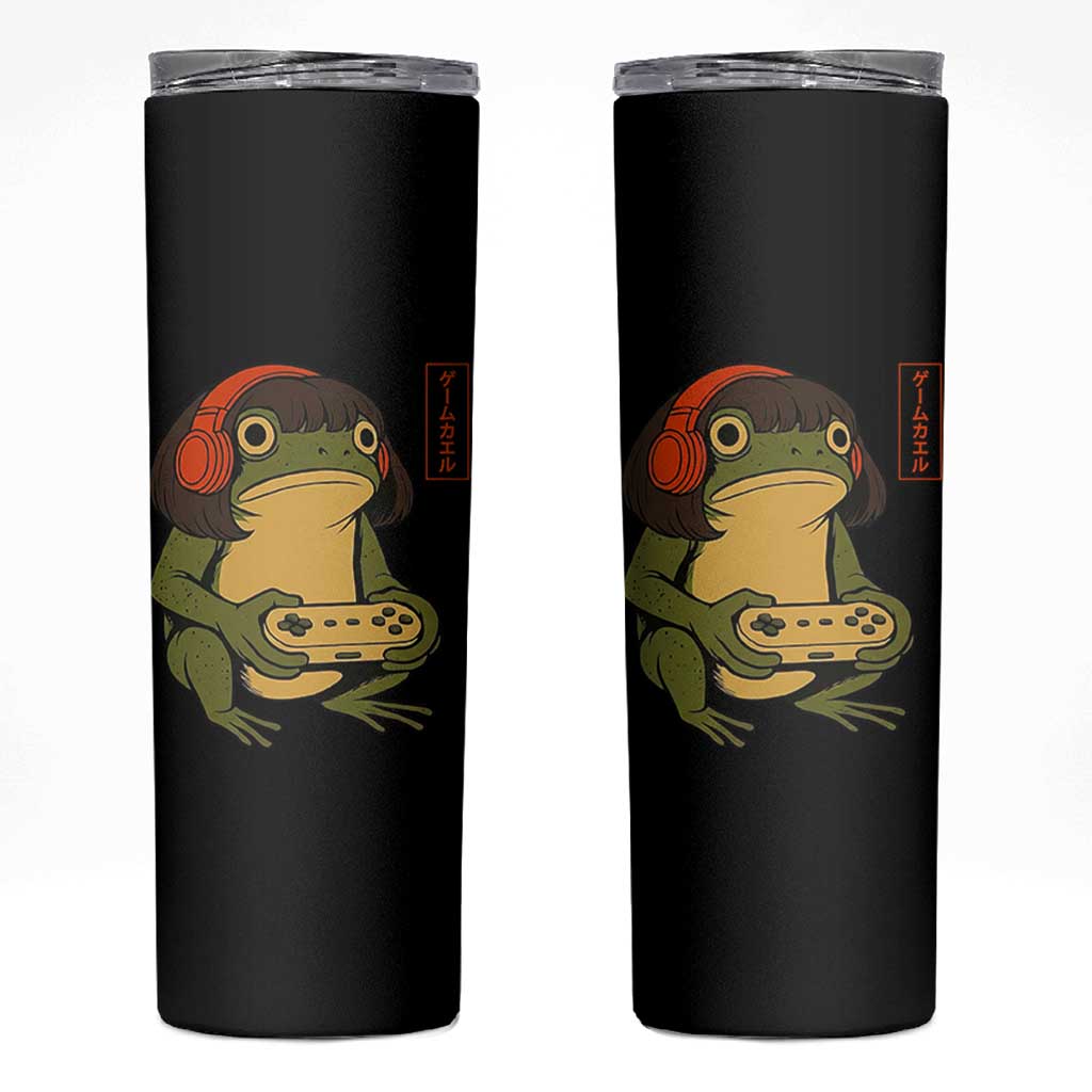 Funny Frog Bob Haircut Gamer Meme Skinny Tumbler Game Lover - Wonder Print Shop