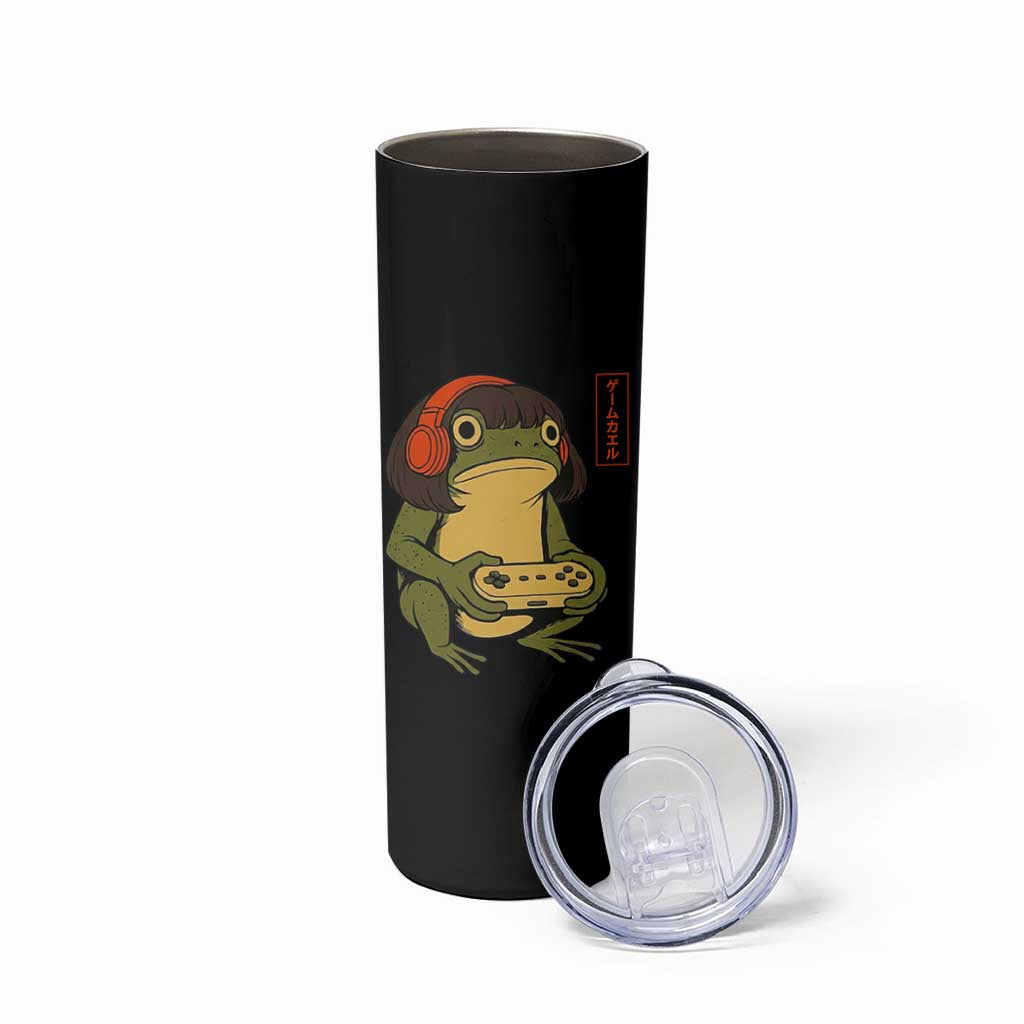 Funny Frog Bob Haircut Gamer Meme Skinny Tumbler Game Lover - Wonder Print Shop