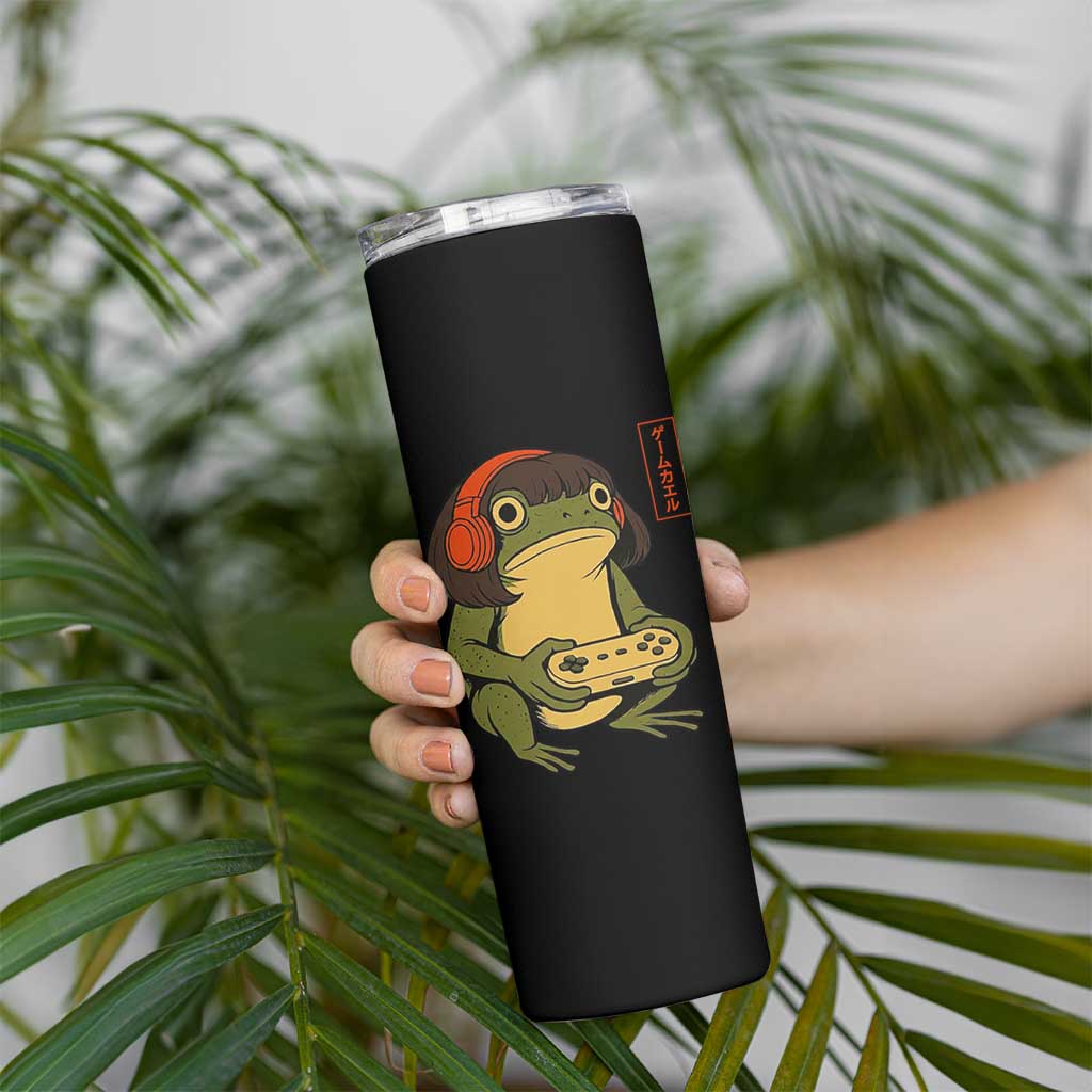 Funny Frog Bob Haircut Gamer Meme Skinny Tumbler Game Lover - Wonder Print Shop