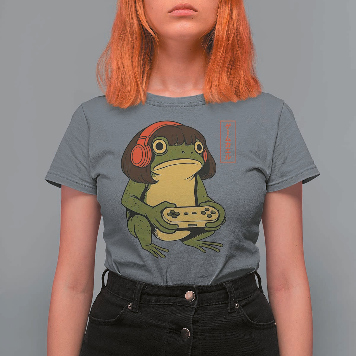 Funny Frog Bob Haircut Gamer Meme T Shirt For Women Game Lover - Wonder Print Shop