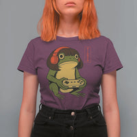 Funny Frog Bob Haircut Gamer Meme T Shirt For Women Game Lover - Wonder Print Shop