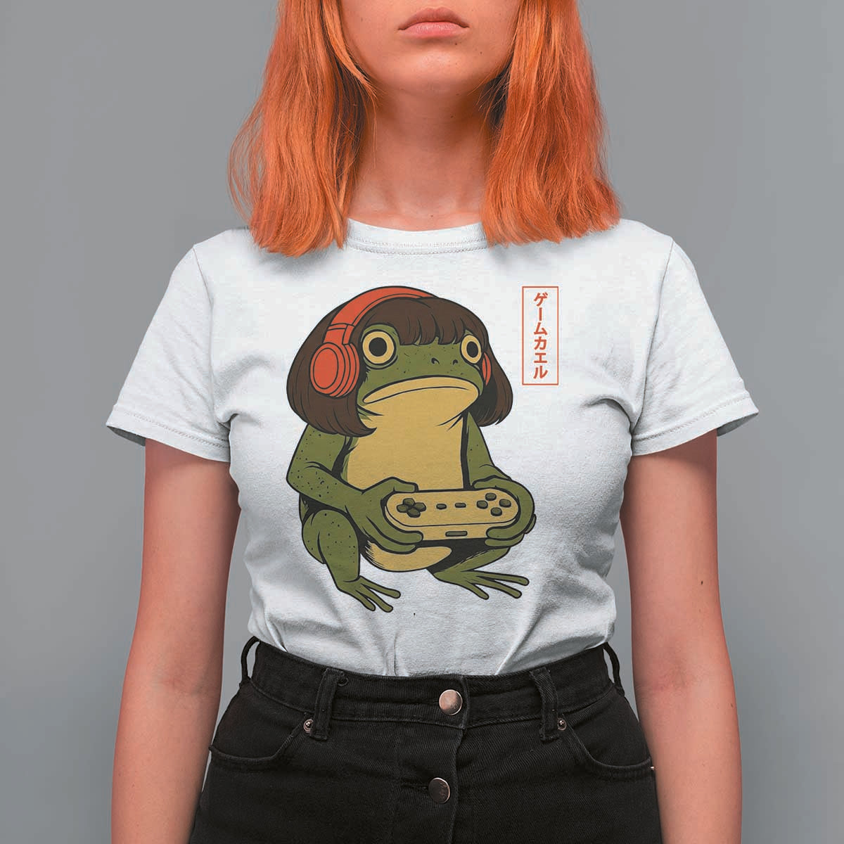 Funny Frog Bob Haircut Gamer Meme T Shirt For Women Game Lover - Wonder Print Shop