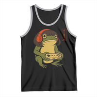 Funny Frog Bob Haircut Gamer Meme Tank Top Game Lover - Wonder Print Shop