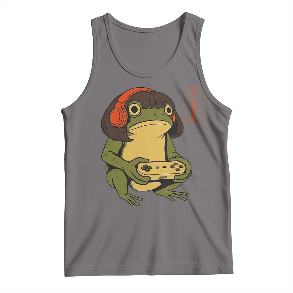 Funny Frog Bob Haircut Gamer Meme Tank Top Game Lover - Wonder Print Shop