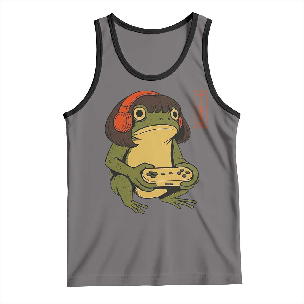 Funny Frog Bob Haircut Gamer Meme Tank Top Game Lover - Wonder Print Shop