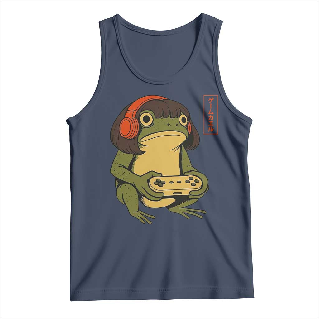 Funny Frog Bob Haircut Gamer Meme Tank Top Game Lover - Wonder Print Shop