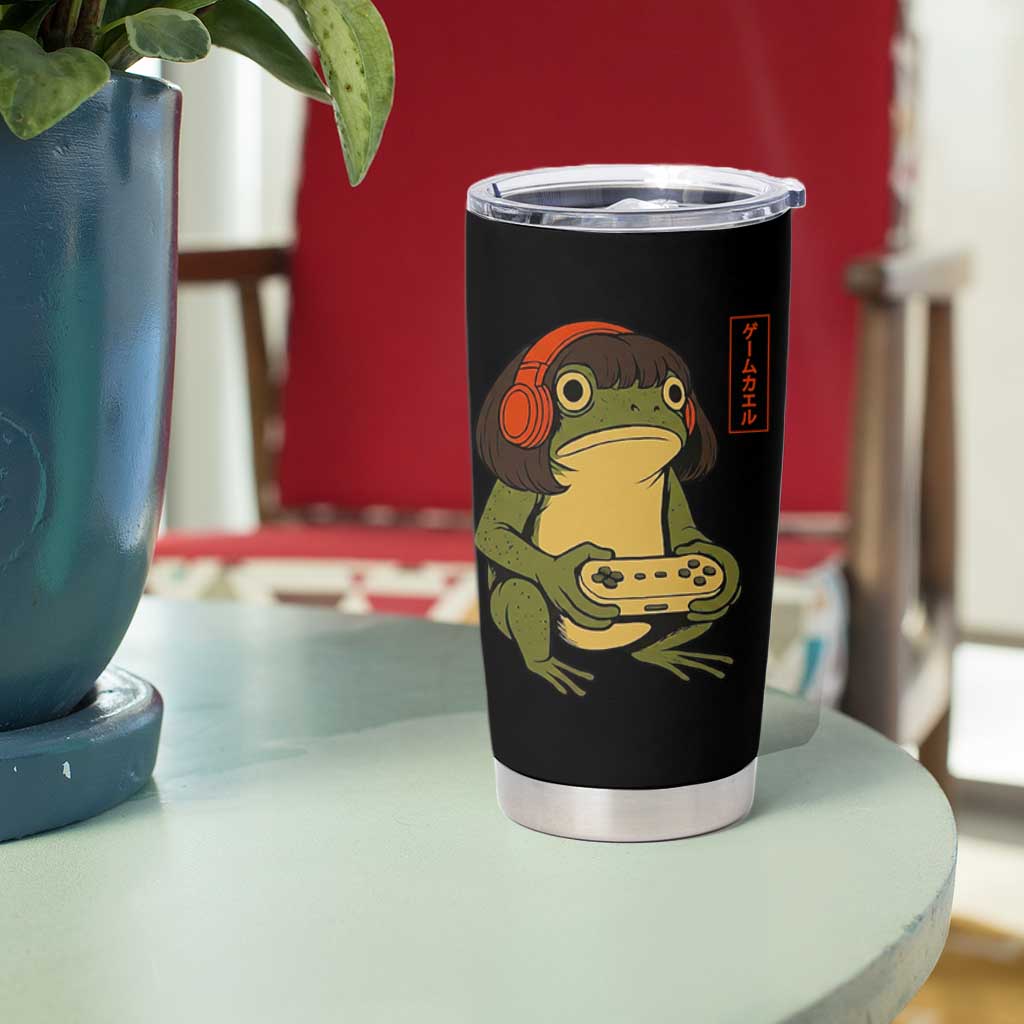 Funny Frog Bob Haircut Gamer Meme Tumbler Cup Game Lover - Wonder Print Shop