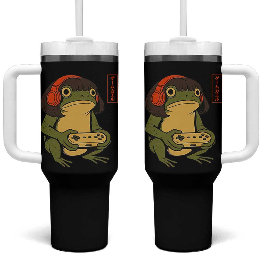 Funny Frog Bob Haircut Gamer Meme Tumbler With Handle Game Lover - Wonder Print Shop