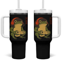 Funny Frog Bob Haircut Gamer Meme Tumbler With Handle Game Lover - Wonder Print Shop