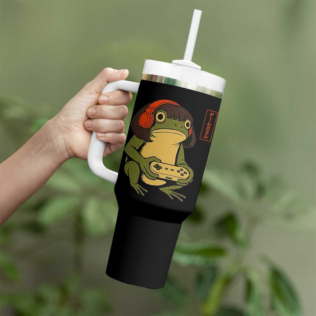 Funny Frog Bob Haircut Gamer Meme Tumbler With Handle Game Lover - Wonder Print Shop
