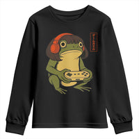 Funny Frog Bob Haircut Gamer Meme Youth Sweatshirt Game Lover - Wonder Print Shop