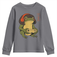 Funny Frog Bob Haircut Gamer Meme Youth Sweatshirt Game Lover - Wonder Print Shop