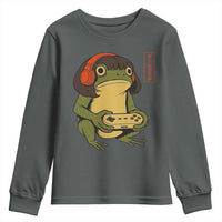 Funny Frog Bob Haircut Gamer Meme Youth Sweatshirt Game Lover - Wonder Print Shop