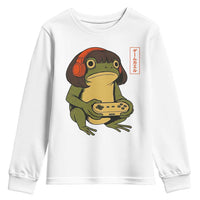 Funny Frog Bob Haircut Gamer Meme Youth Sweatshirt Game Lover - Wonder Print Shop