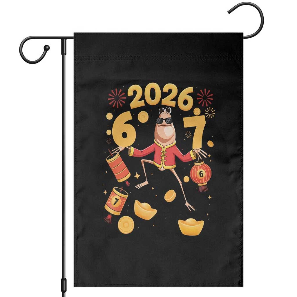 Funny Marcus The Worm Six Seven Meme Garden Flag Lunar New Year 2026 Gift - Wonder Print Shop
