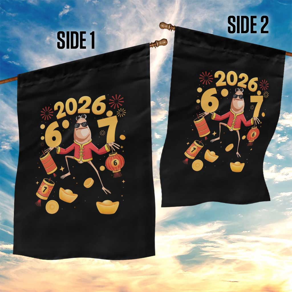 Funny Marcus The Worm Six Seven Meme Garden Flag Lunar New Year 2026 Gift - Wonder Print Shop