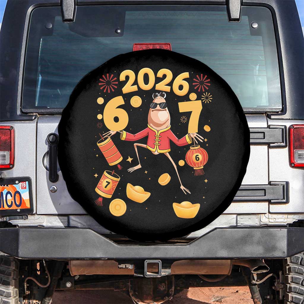 Funny Marcus The Worm Six Seven Meme Spare Tire Cover Lunar New Year 2026 Gift - Wonder Print Shop