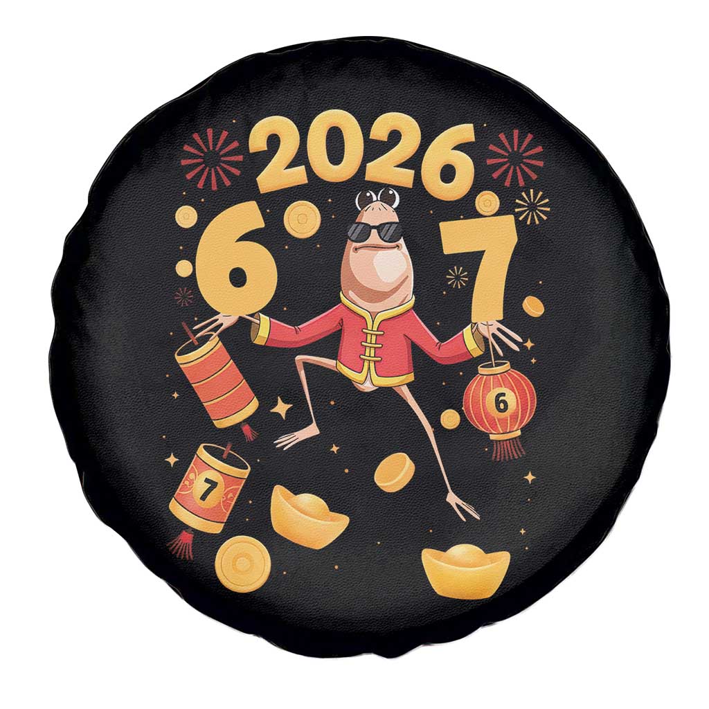 Funny Marcus The Worm Six Seven Meme Spare Tire Cover Lunar New Year 2026 Gift - Wonder Print Shop