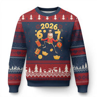 Funny Marcus The Worm Six Seven Meme Ugly Christmas Sweater Lunar New Year 2026 Gift - Wonder Print Shop