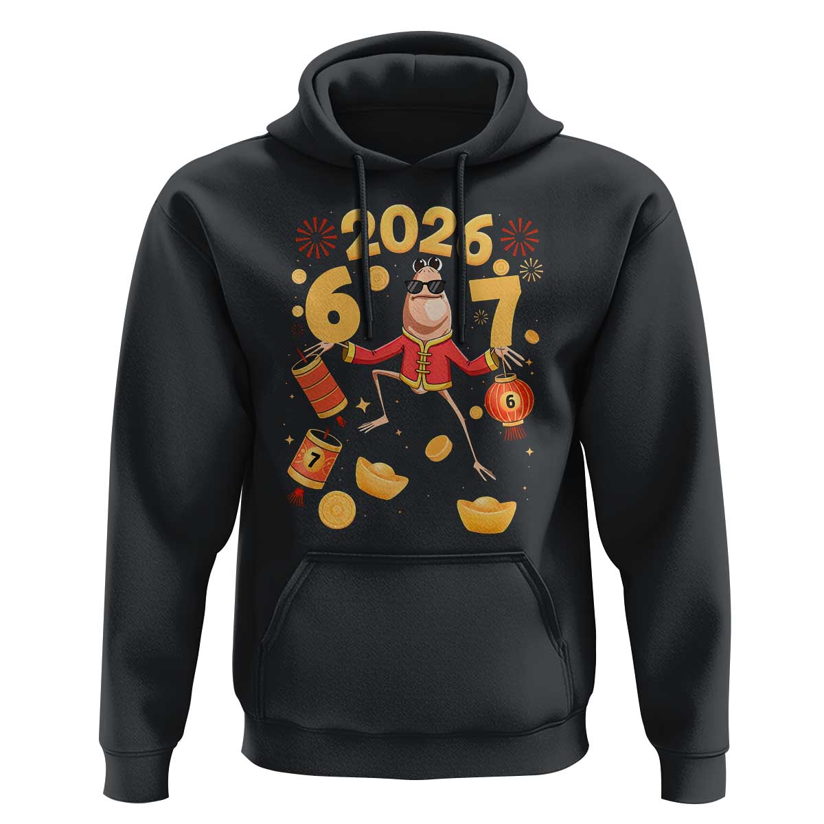 Funny Marcus The Worm Six Seven Meme Hoodie Lunar New Year 2026 Gift - Wonder Print Shop