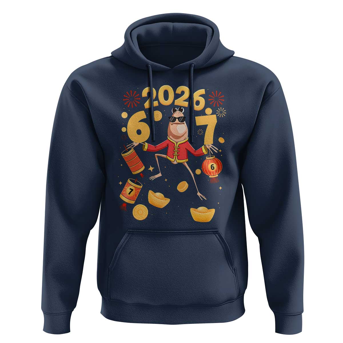 Funny Marcus The Worm Six Seven Meme Hoodie Lunar New Year 2026 Gift - Wonder Print Shop