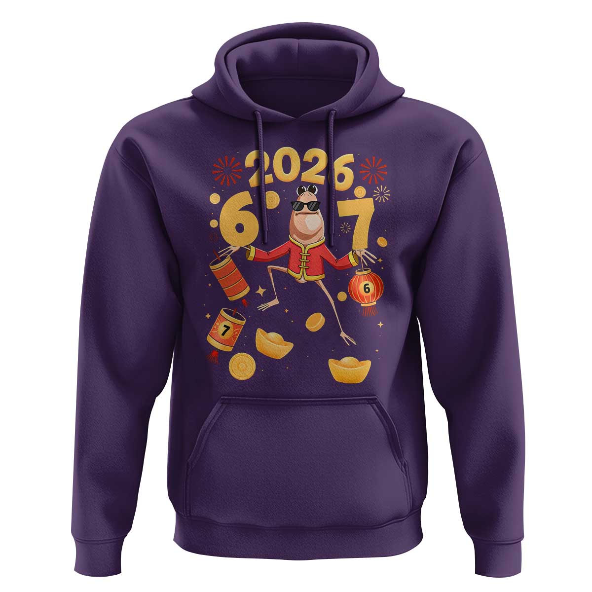 Funny Marcus The Worm Six Seven Meme Hoodie Lunar New Year 2026 Gift - Wonder Print Shop