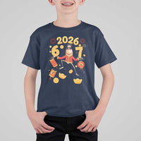 Funny Marcus The Worm Six Seven Meme T Shirt For Kid Lunar New Year 2026 Gift - Wonder Print Shop