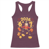 Funny Marcus The Worm Six Seven Meme Racerback Tank Top Lunar New Year 2026 Gift - Wonder Print Shop