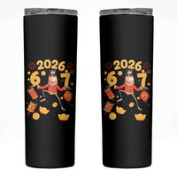 Funny Marcus The Worm Six Seven Meme Skinny Tumbler Lunar New Year 2026 Gift - Wonder Print Shop