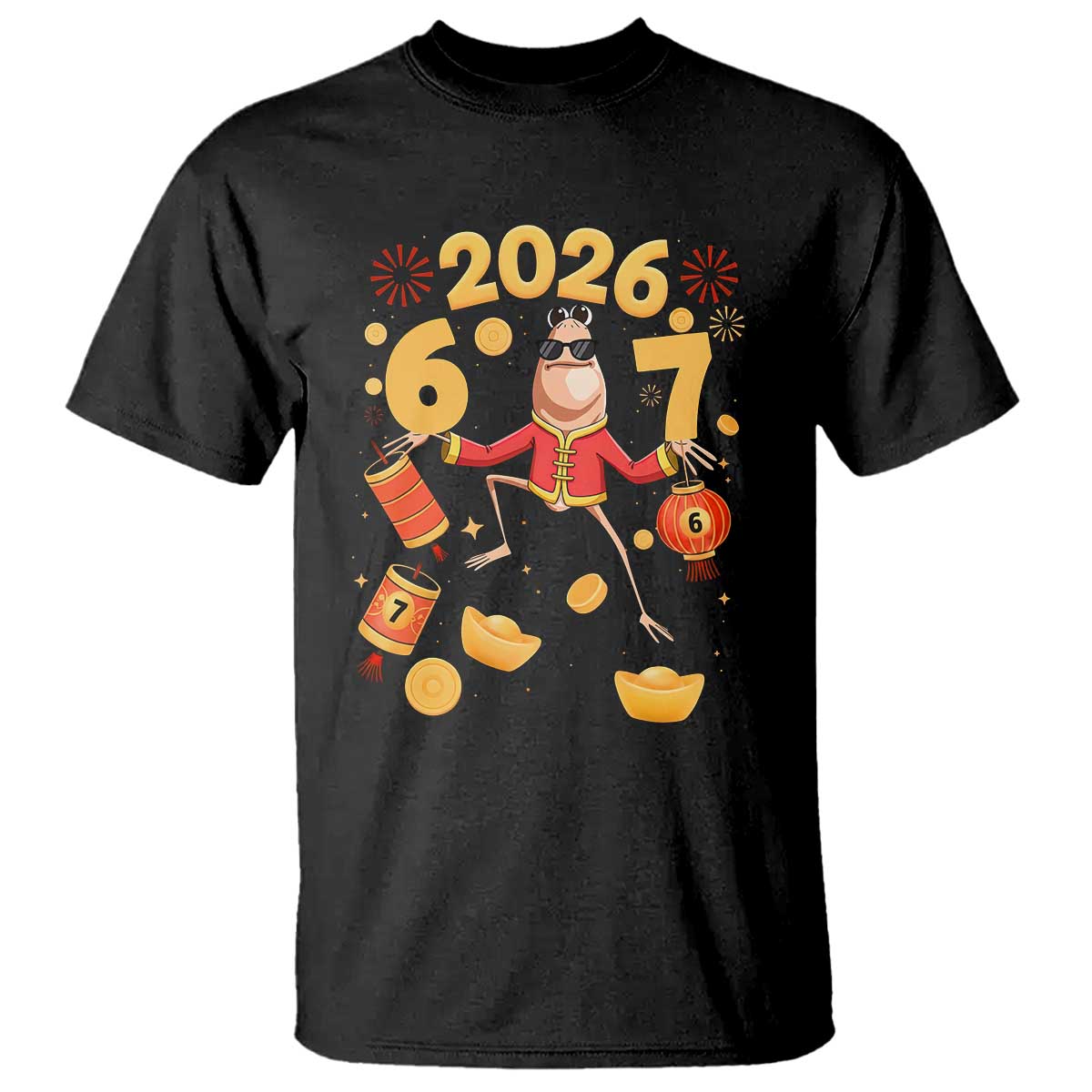 Funny Marcus The Worm Six Seven Meme T Shirt Lunar New Year 2026 Gift - Wonder Print Shop