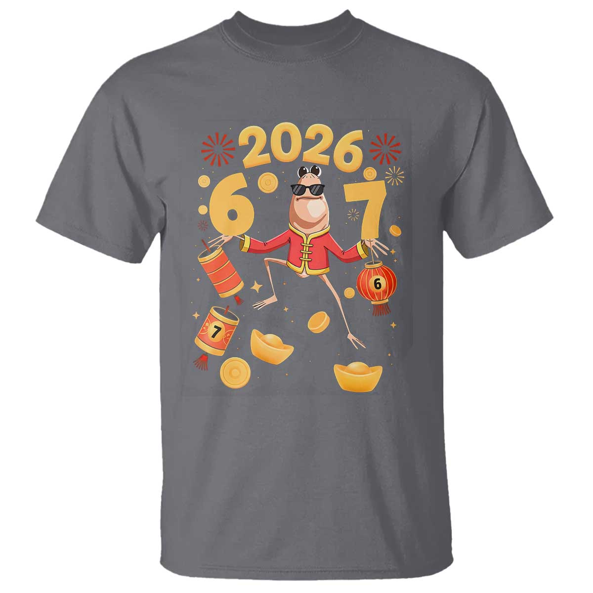 Funny Marcus The Worm Six Seven Meme T Shirt Lunar New Year 2026 Gift - Wonder Print Shop