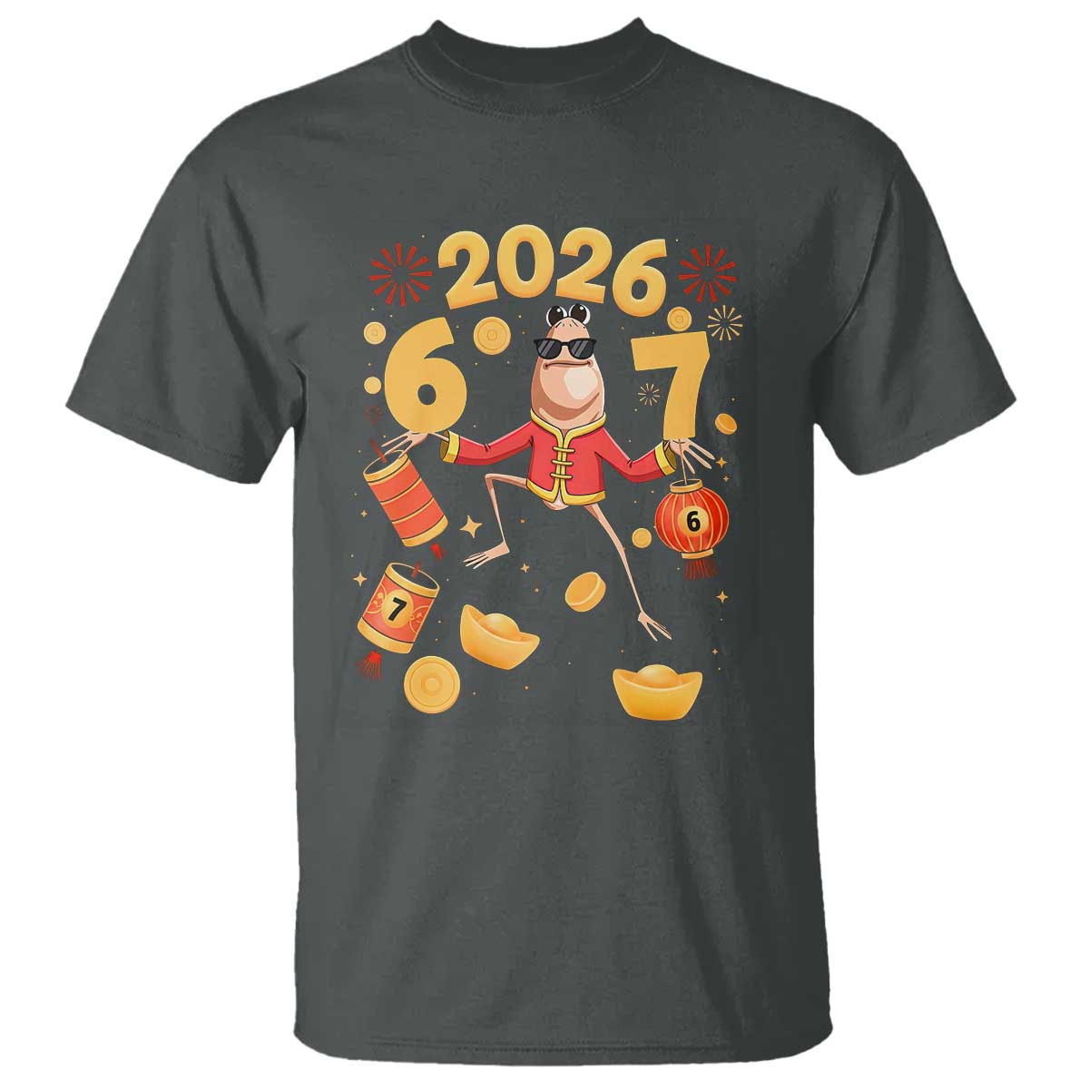 Funny Marcus The Worm Six Seven Meme T Shirt Lunar New Year 2026 Gift - Wonder Print Shop