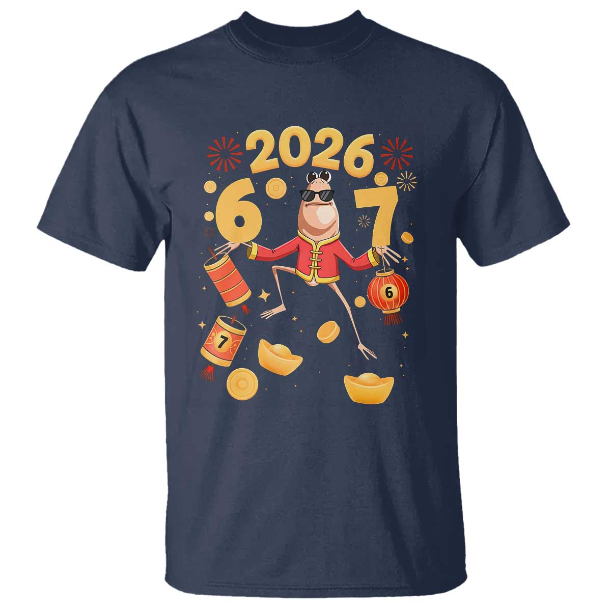 Funny Marcus The Worm Six Seven Meme T Shirt Lunar New Year 2026 Gift - Wonder Print Shop