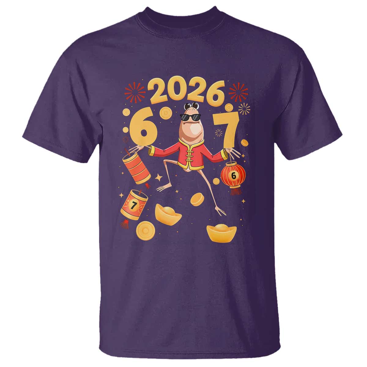 Funny Marcus The Worm Six Seven Meme T Shirt Lunar New Year 2026 Gift - Wonder Print Shop