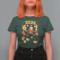 Funny Marcus The Worm Six Seven Meme T Shirt For Women Lunar New Year 2026 Gift - Wonder Print Shop