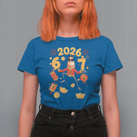 Funny Marcus The Worm Six Seven Meme T Shirt For Women Lunar New Year 2026 Gift - Wonder Print Shop