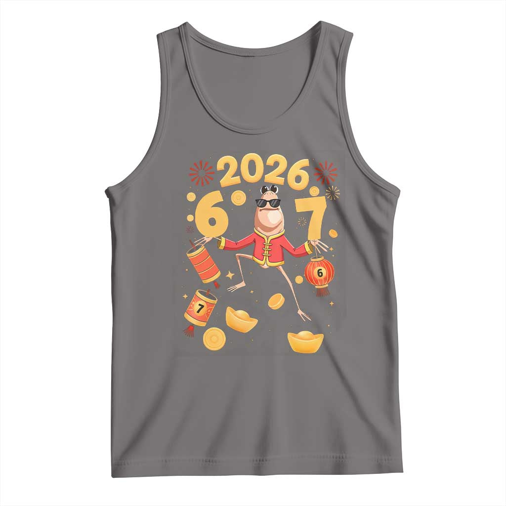 Funny Marcus The Worm Six Seven Meme Tank Top Lunar New Year 2026 Gift - Wonder Print Shop