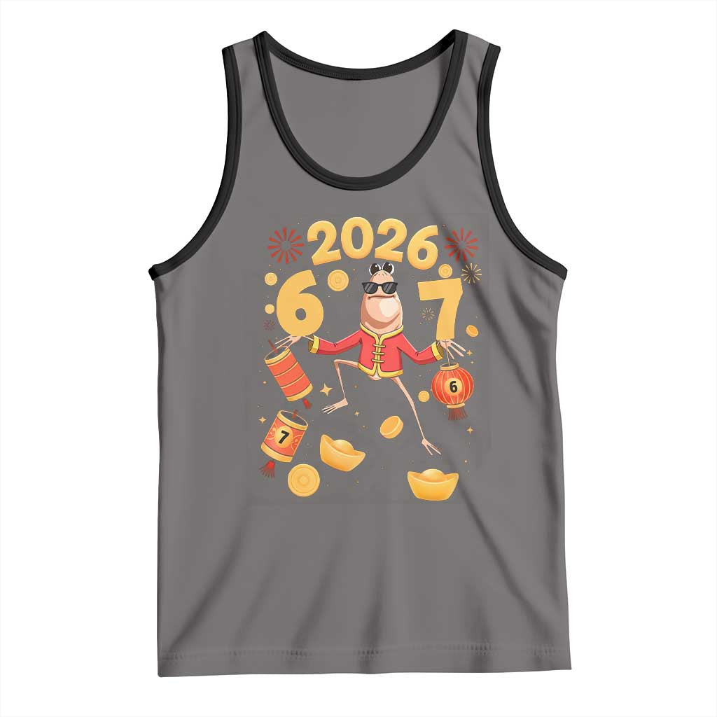 Funny Marcus The Worm Six Seven Meme Tank Top Lunar New Year 2026 Gift - Wonder Print Shop