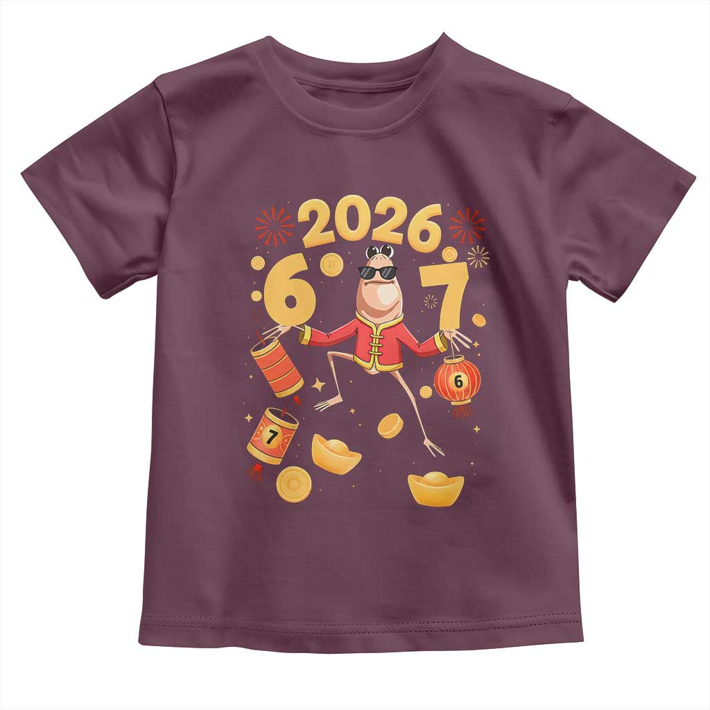 Funny Marcus The Worm Six Seven Meme Toddler T Shirt Lunar New Year 2026 Gift - Wonder Print Shop