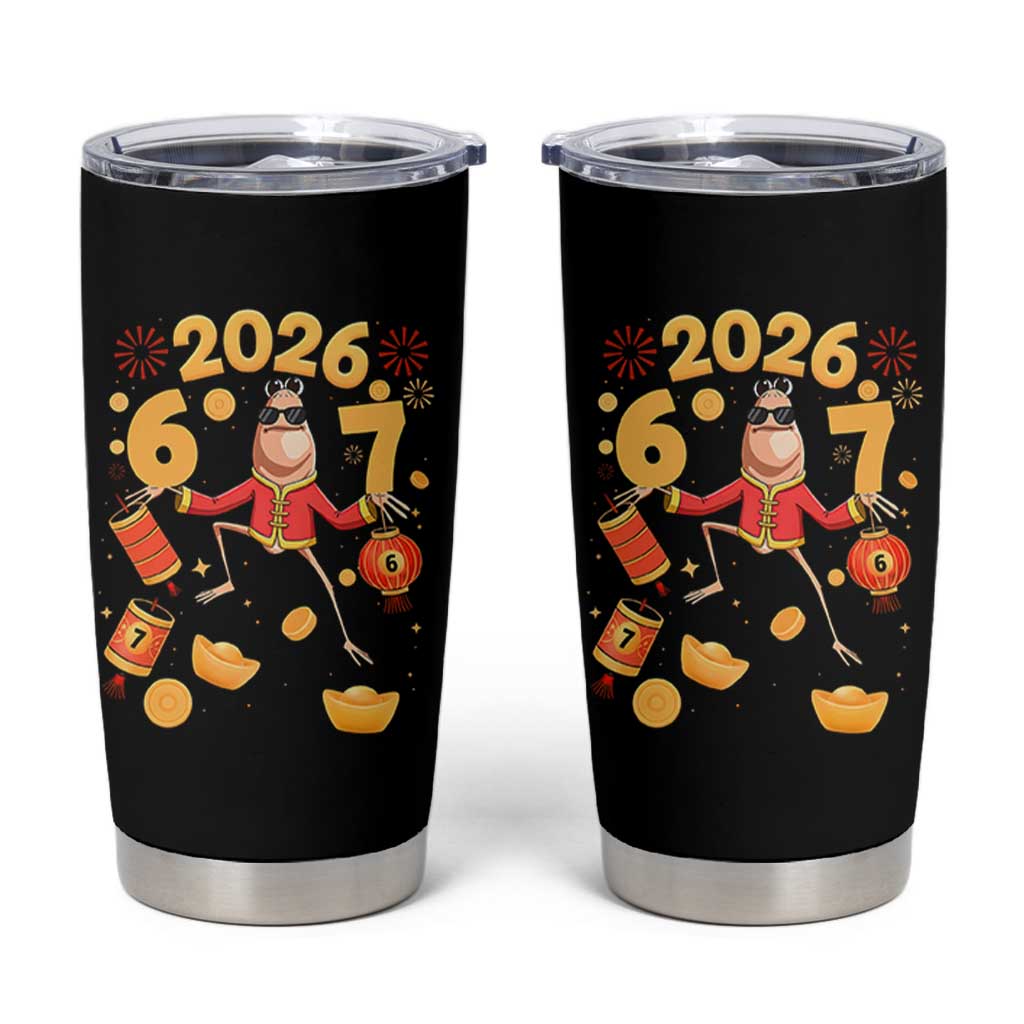 Funny Marcus The Worm Six Seven Meme Tumbler Cup Lunar New Year 2026 Gift - Wonder Print Shop