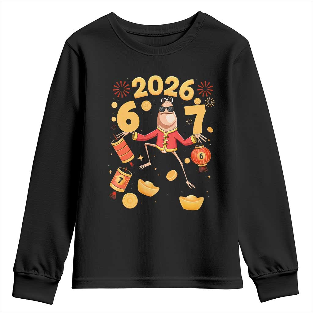 Funny Marcus The Worm Six Seven Meme Youth Sweatshirt Lunar New Year 2026 Gift - Wonder Print Shop