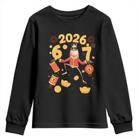 Funny Marcus The Worm Six Seven Meme Youth Sweatshirt Lunar New Year 2026 Gift - Wonder Print Shop