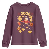Funny Marcus The Worm Six Seven Meme Youth Sweatshirt Lunar New Year 2026 Gift - Wonder Print Shop