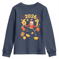 Funny Marcus The Worm Six Seven Meme Youth Sweatshirt Lunar New Year 2026 Gift - Wonder Print Shop
