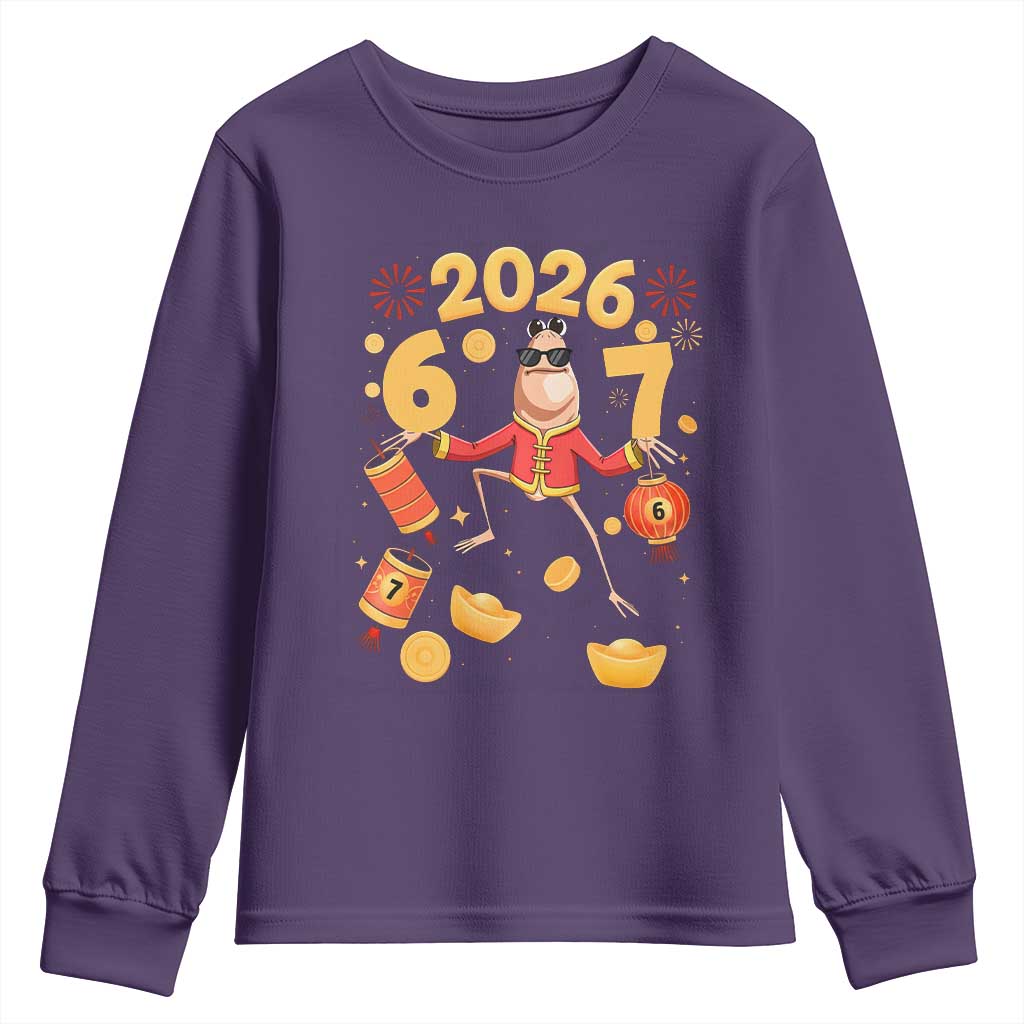 Funny Marcus The Worm Six Seven Meme Youth Sweatshirt Lunar New Year 2026 Gift - Wonder Print Shop